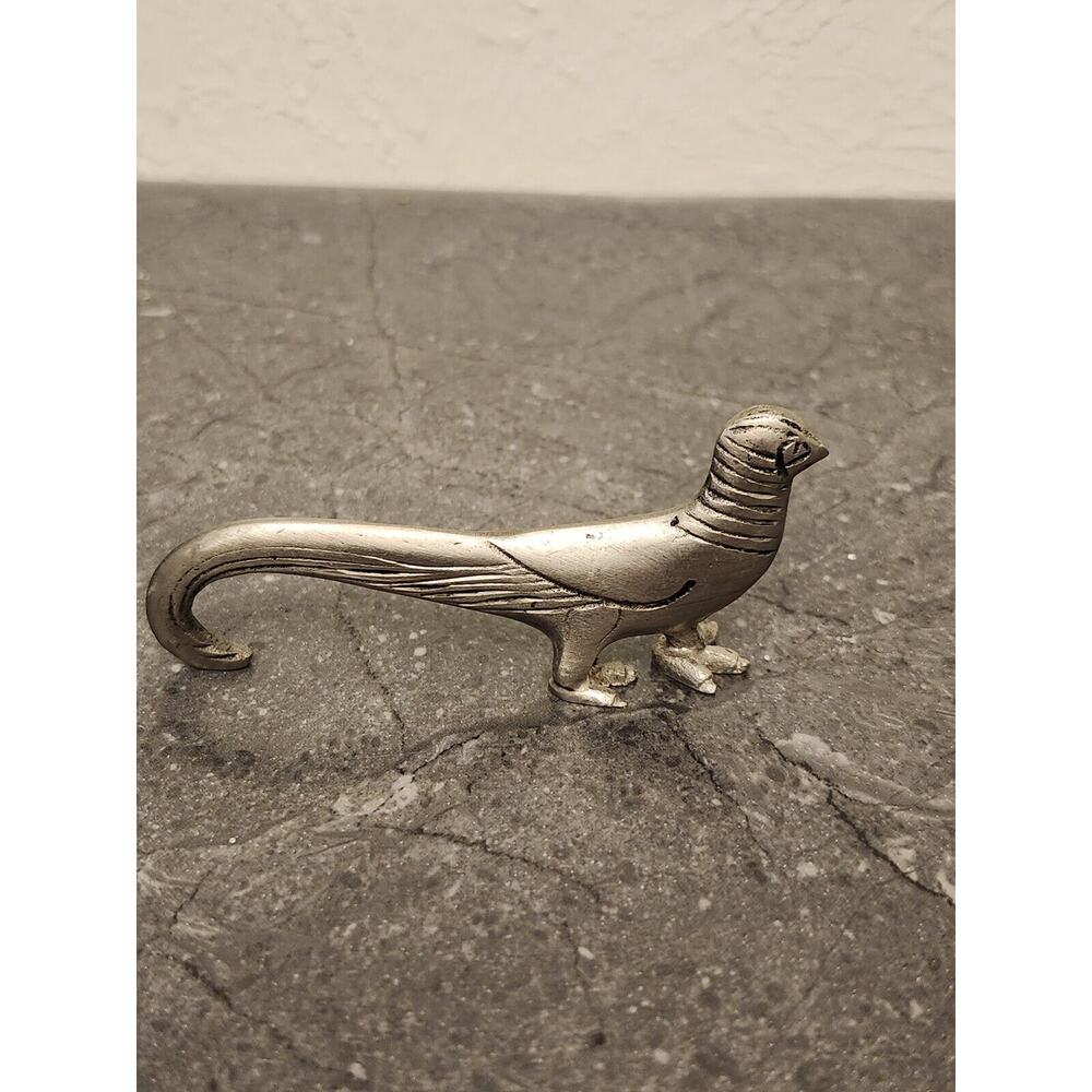 Vintage Silver Tone Pheasant Figure‎